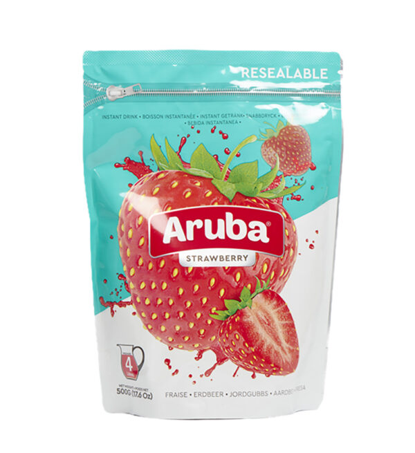 Aruba Jordgubb dryckpulver 500gx20st/förp*
