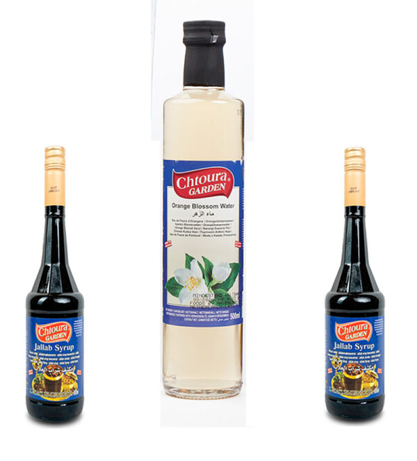 Chtoura Garden Offer (Jallab 600ml 2st + Blomm vatten 500ml 1st) X 4st