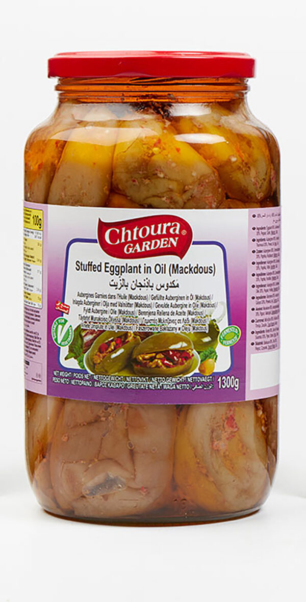 Chtoura Garden Makdous glas 1300g X 6st *