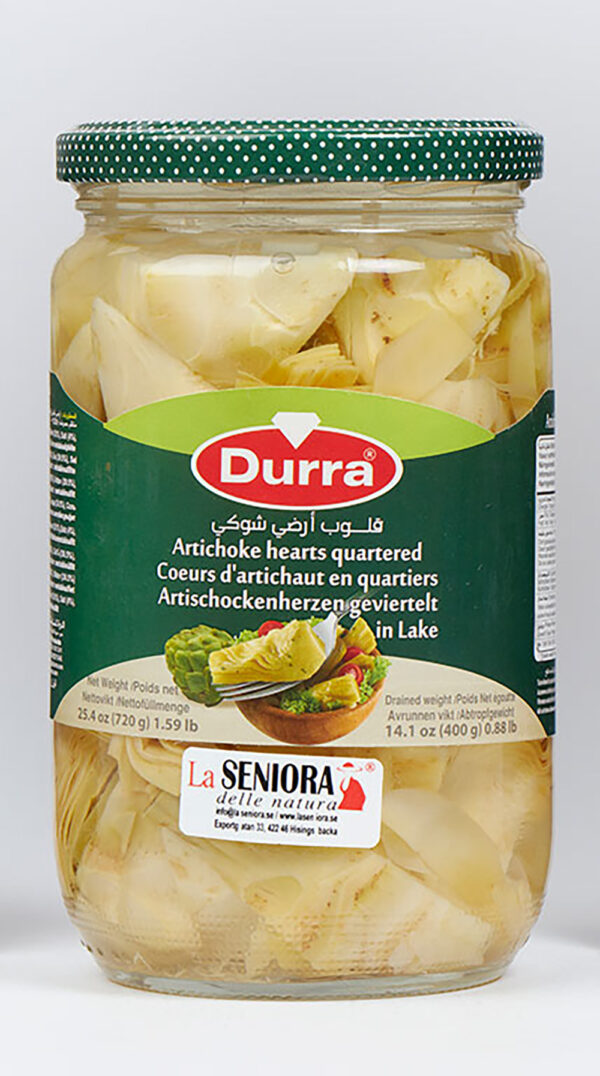 Al Durra Artichoke delad (Kronärtskocka) 720g X 12st (TX)