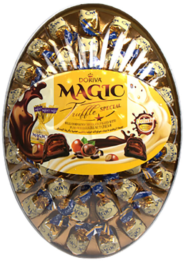 Doriva Magic Elips box choklad med hasselnöt smak 540gX6st/förp*
